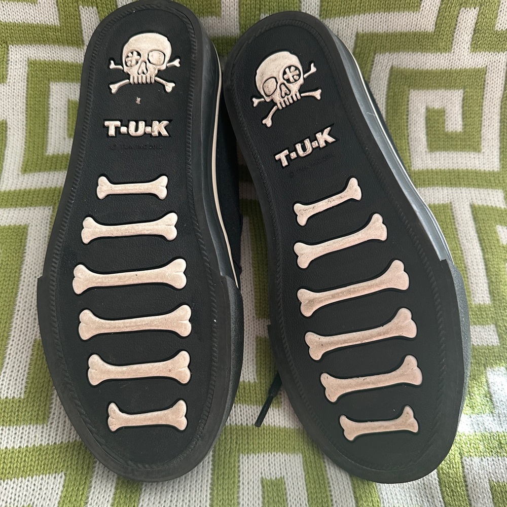 T.U.K Black/Leopard Creeper Sneakers UK size 36 (US women’s size 4) - Picture 4 of 5